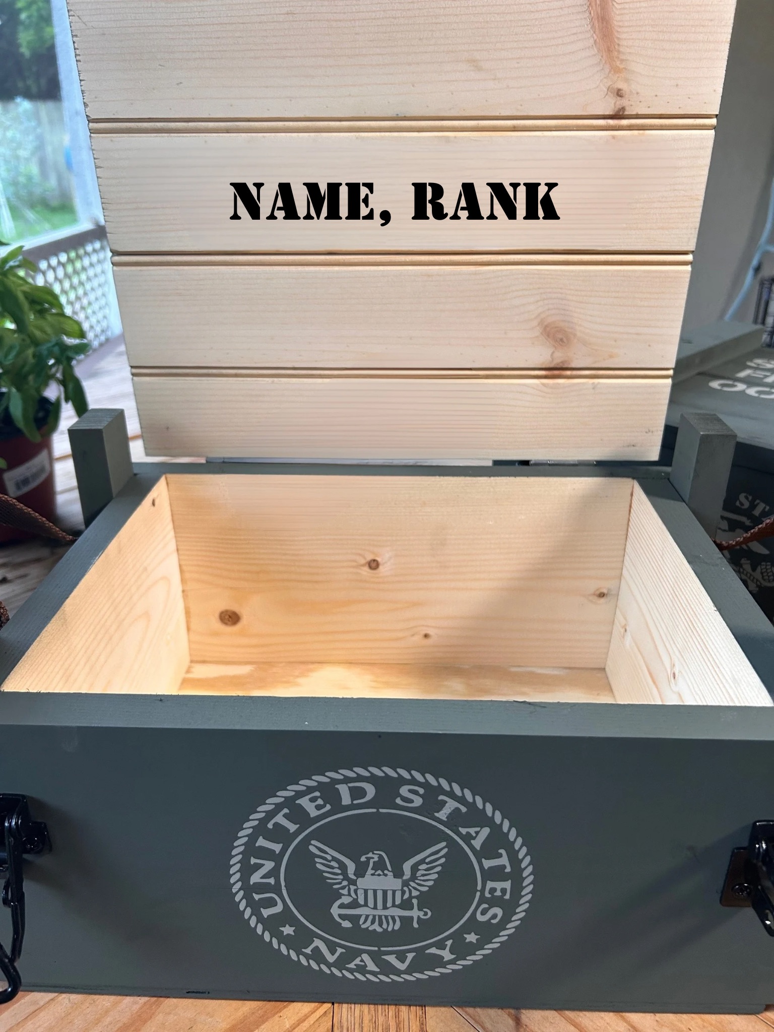 Classic Freedom Crate keepsake example