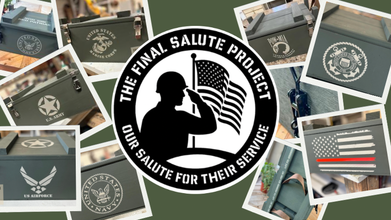 Final Salute Project keepsake crate photo collage